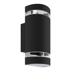 BRUNO 2xgu10 c melns hermētisks gaismeklis STRÜHM 230x100x100mm cena un informācija | Sienas lampas | 220.lv