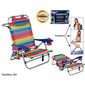 Pludmales krēsls Textiline daudzkrāsains cena un informācija | Sauļošanās krēsli | 220.lv