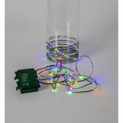 96 LED lampiņu virtene krāsaina 720cm 0,4W 3xAA Dew Drop Micro cena un informācija | Ziemassvētku lampiņas, LED virtenes | 220.lv