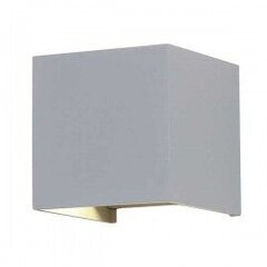 LED SIENAS LAMPA 6W IP54 494LM PELĒKS KORPUSS 3000K cena un informācija | Āra apgaismojums | 220.lv