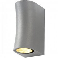 Светилиник настенный алюминий серебро IP44 GU10 цена и информация | Уличное освещение | 220.lv