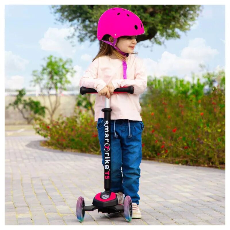 Trīsriteņu skrejritenis Smart T-Scooter T5, rozā цена и информация | Skrejriteņi | 220.lv