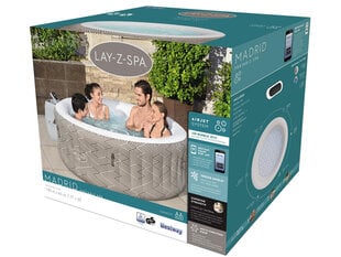Masāžas baseins "Lay-Z-Spa karstā baļļa Madride" cena un informācija | Baseini | 220.lv