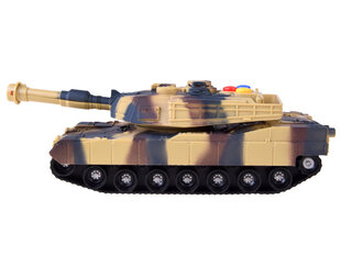 Военный танк со световыми и звуковыми эффектами, коричневый цена и информация | Игрушки для мальчиков | 220.lv