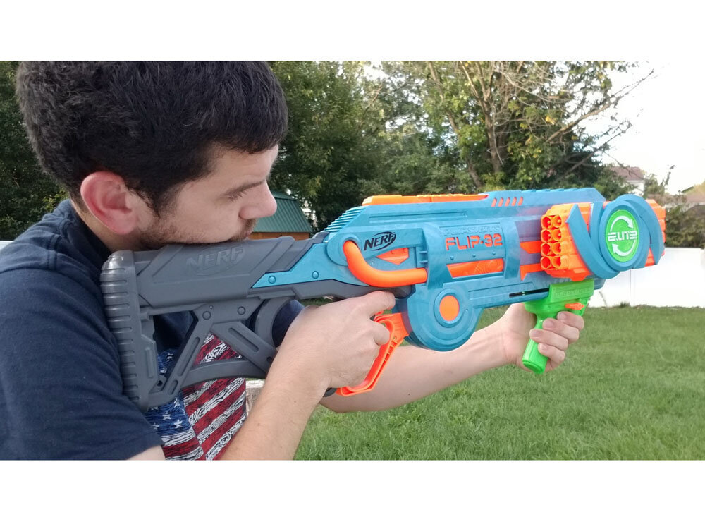 Nerf Elite 2.0 FLIP-32 liela rotaļu pistole cena un informācija | Rotaļlietas zēniem | 220.lv