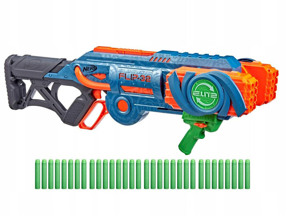 Nerf Elite 2.0 FLIP-32 liela rotaļu pistole cena un informācija | Rotaļlietas zēniem | 220.lv