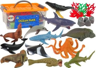 Jūras dzīvnieku figūriņu komplekts, 24 gab. cena un informācija | Rotaļlietas zēniem | 220.lv