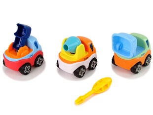 3 automašīnu komplekts ar skrūvgriezi cena un informācija | Rotaļlietas zēniem | 220.lv