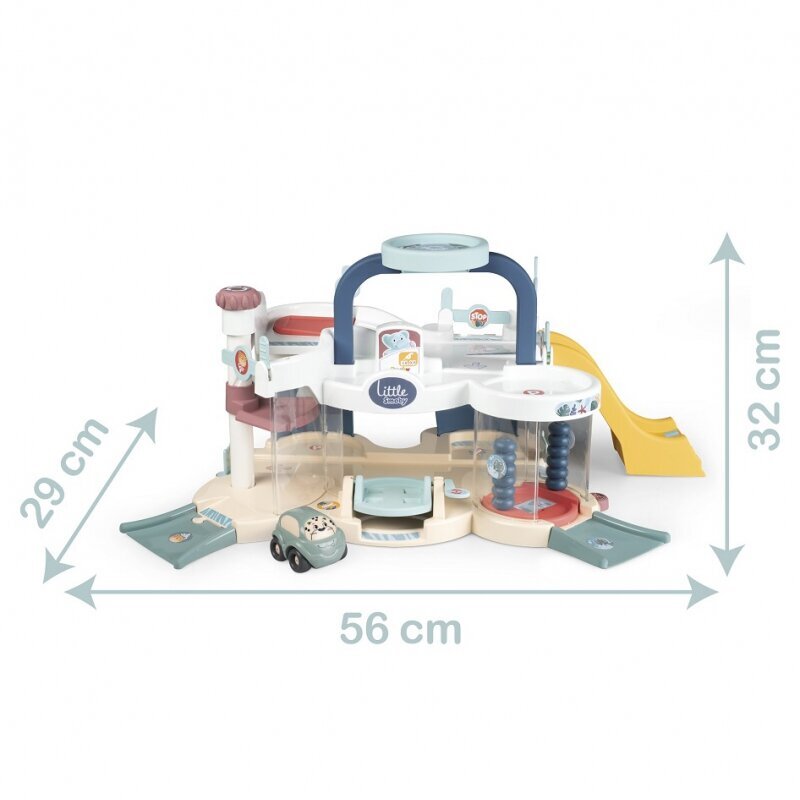 Garāža ar liftu un automašīnu, Smoby cena un informācija | Rotaļlietas zēniem | 220.lv