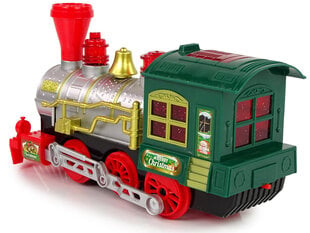 Рождественский поезд со световыми и звуковыми эффектами, зеленый цена и информация | Конструктор автомобилей игрушки для мальчиков | 220.lv