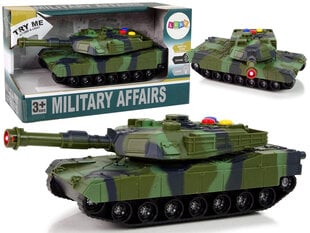 Военный танк со звуками, зеленый цена и информация | Конструктор автомобилей игрушки для мальчиков | 220.lv