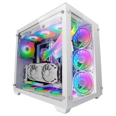 Блок полубашня ATX Galileo Mars Gaming MCV3 PREMIUM XXL Белый RGB цена и информация | Корпуса | 220.lv