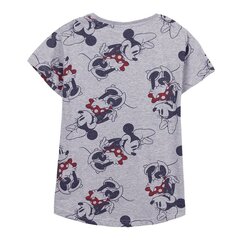 Sieviešu Krekls ar Īsām Piedurknēm Minnie Mouse Pelēks cena un informācija | T-krekli sievietēm | 220.lv
