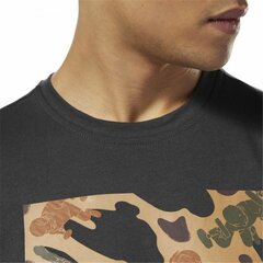 Vīriešu Krekls ar Īsām Piedurknēm Reebok Sportswear Training Kamuflāža Melns cena un informācija | Vīriešu T-krekli | 220.lv