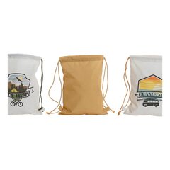 Mugursoma DKD Home Decor Glamping Balts Zaļš Kokvilna Okers (4 gb.) цена и информация | Женские сумки | 220.lv