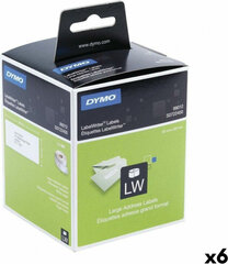 Sarakstu birkas Dymo 99012 LabelWriter™ 36 x 89 mm (6 gab.) cena un informācija | Piederumi printerim | 220.lv