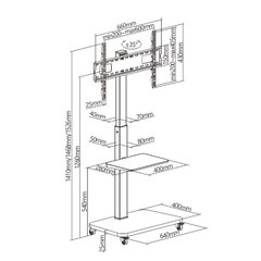 TM Electron S6503475 37-75” цена и информация | Кронштейны и крепления для телевизоров | 220.lv