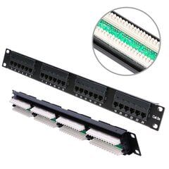 Extralink CAT5E UTP | Patchpanel | 24 ports цена и информация | Аксессуары для корпусов | 220.lv