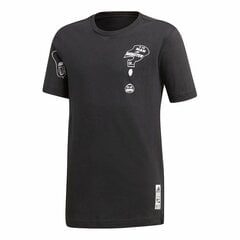 Футболка с коротким рукавом детская Adidas Sportswear Hulk Graphic Чёрный цена и информация | Рубашки для девочек | 220.lv