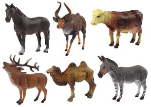 Набор фигурок животных (коричневая лошадь, заяц, фермер) цена и информация | Игрушки для мальчиков | 220.lv