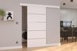 Bīdāmās durvis nišām ADRK Furniture Biella 76, baltas цена и информация | Skapji | 220.lv