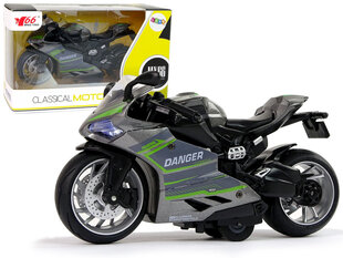 Rotaļlietu motocikls, 1:12, pelēks cena un informācija | Rotaļlietas zēniem | 220.lv