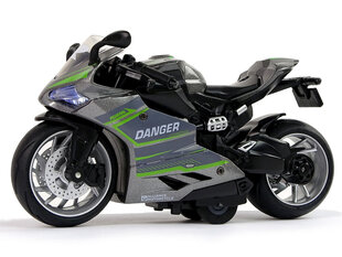 Игрушечный мотоцикл, 1:12, серый цена и информация | Игрушки для мальчиков | 220.lv