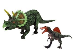 Dinozauru figūru komplekts Spinosaurus un Triceratops cena un informācija | Rotaļlietas zēniem | 220.lv