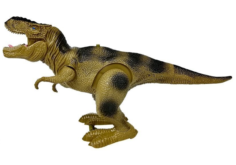 Dinozaurs Tyrannosaurus Rex, darbināms ar baterijām, zaļš cena un informācija | Rotaļlietas zēniem | 220.lv