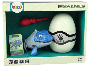 Фигурка динозавра-мозавра с яйцом, DIY, синий цена и информация | Игрушки для мальчиков | 220.lv