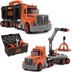 Smoby Lielā kravas automašīna ar celtni un piederumiem cena un informācija | Rotaļlietas zēniem | 220.lv