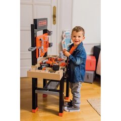 Darbnīca ar piederumiem Black and Decker, 92 gab., Smoby цена и информация | Игрушки для мальчиков | 220.lv