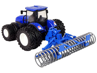 Tālvadības pults vadāms traktors, 1:24, zils cena un informācija | Rotaļlietas zēniem | 220.lv