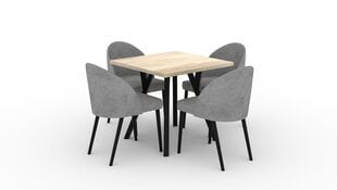 Virtuves mēbeļu komplekts ADRK Furniture 84 Rodos, pelēks/brūns цена и информация | Комплекты мебели для столовой | 220.lv