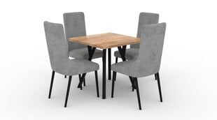 Virtuves mēbeļu komplekts ADRK Furniture 83 Rodos, pelēks/brūns цена и информация | Комплекты мебели для столовой | 220.lv