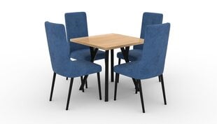 Кухонный гарнитур ADRK Furniture 83 Rodos, синий/коричневый цена и информация | Комплекты мебели для столовой | 220.lv