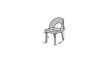 Krēsls ADRK Furniture 82 Rodos, zils cena un informācija | Virtuves un ēdamistabas krēsli | 220.lv