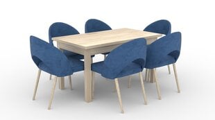 Кухонный гарнитур ADRK Furniture 82 Rodos, синий/коричневый цена и информация | Комплекты мебели для столовой | 220.lv