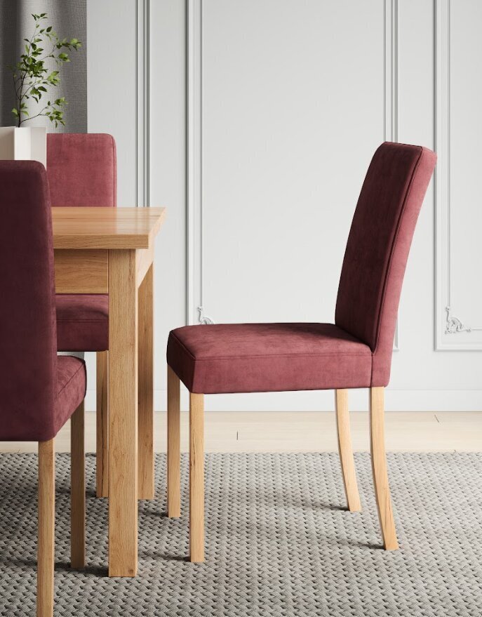 Krēsls ADRK Furniture 81 Rodos, sarkans cena un informācija | Virtuves un ēdamistabas krēsli | 220.lv