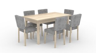 Virtuves mēbeļu komplekts ADRK Furniture 80 Rodos, pelēks/brūns цена и информация | Комплекты мебели для столовой | 220.lv