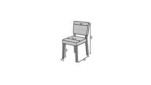 Стул ADRK Furniture 80 Rodos, черный цена и информация | Стулья для кухни и столовой | 220.lv