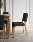 Krēsls ADRK Furniture 80 Rodos, melns cena un informācija | Virtuves un ēdamistabas krēsli | 220.lv