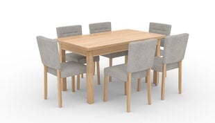 Комплект кухонной мебели ADRK Furniture 80 Rodos, серый/коричневый цена и информация | Комплекты мебели для столовой | 220.lv