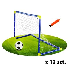 Futbola vārti ar bumbu un sūkni Woopie, 12 gab. цена и информация | Футбольные ворота и сетки | 220.lv