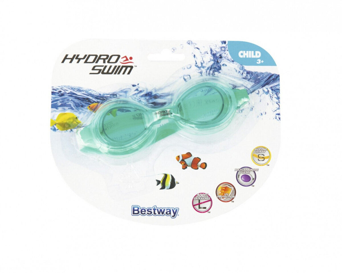 Bestway Hydro-Swim peldbrilles, zaļas cena un informācija | Peldēšanas brilles | 220.lv