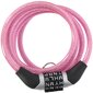 Dunlop Spirālveida velosipēda slēdzene, rozā krāsā cena un informācija | Velo slēdzenes | 220.lv