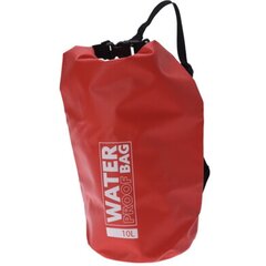 Ūdensnecaurlaidīgs maiss/kabata 10l, sarkans cena un informācija | Ūdensizturīgas somas, maisi, lietusmēteļi | 220.lv
