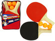 Koka galda tenisa raketes ar 3 bumbiņām cena un informācija | Spēles brīvā dabā | 220.lv