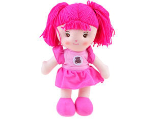 Lelle lupatu, 33cm, rozā krāsā cena un informācija | Rotaļlietas meitenēm | 220.lv