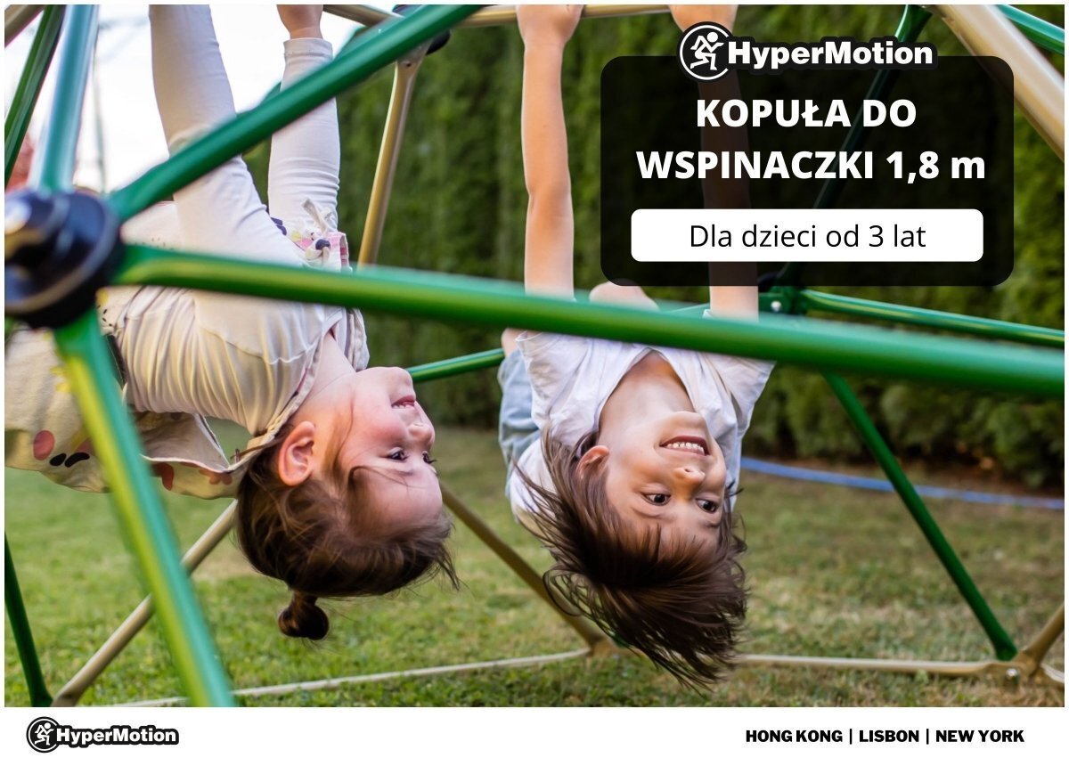 HyperMotion bērnu kāpšanas kupols XL, ģeodoms, dārza rotaļu laukums, diametrs: 1,8 m cena un informācija | Bērnu rotaļu laukumi, mājiņas | 220.lv